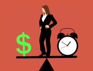 business woman, balancing, time and money-3160010.jpg